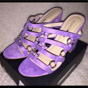 FashionNova All At Once Heeled Sandals 7